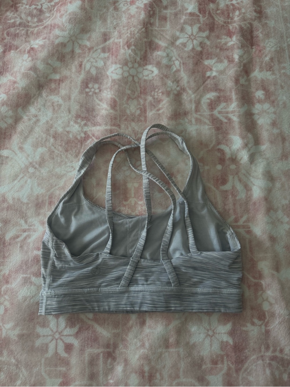 Lululemon grey workout sports bra
